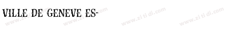 ville de geneve es字体转换